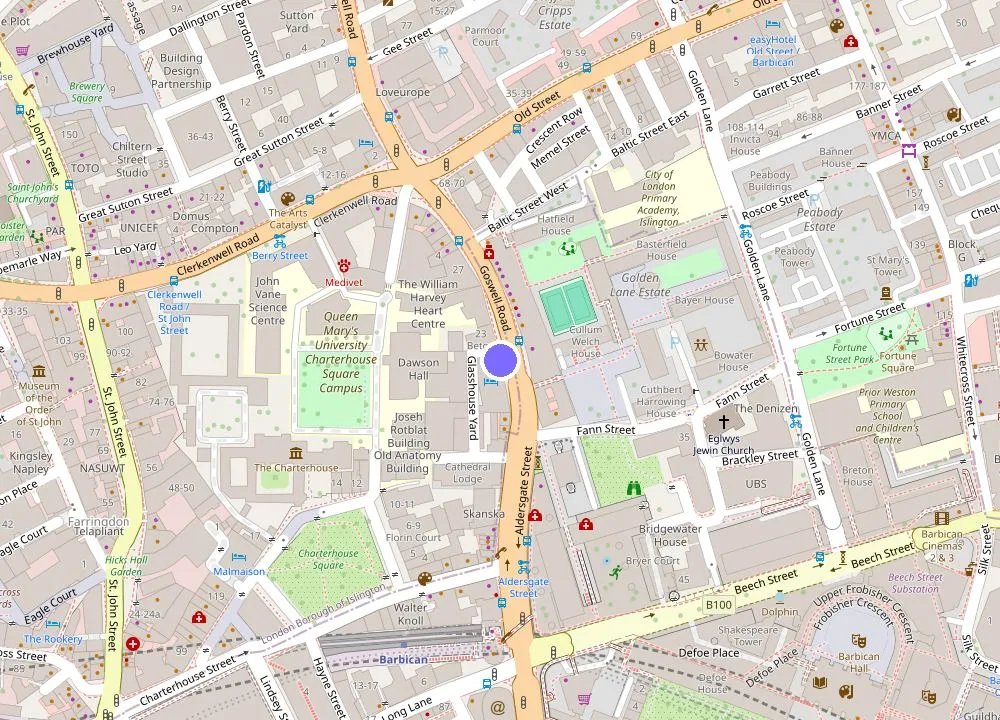 Map: Citadines Barbican London